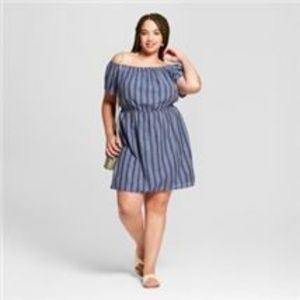 Universal Thread Blue Striped Dress Size XXL